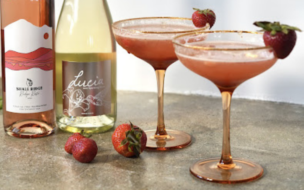 Easy Strawberry  Rosé Spritz to Make At-home